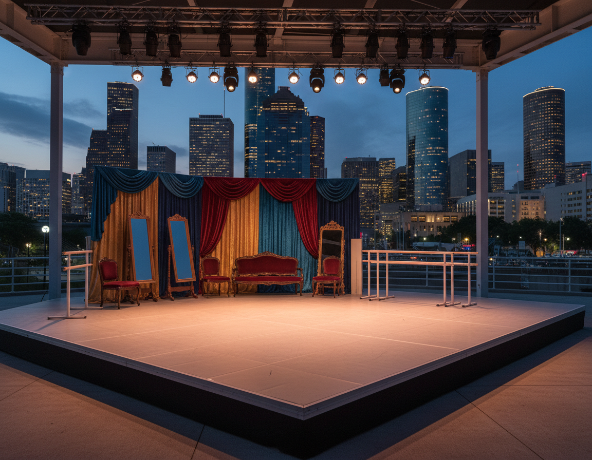 small stage rental Houston