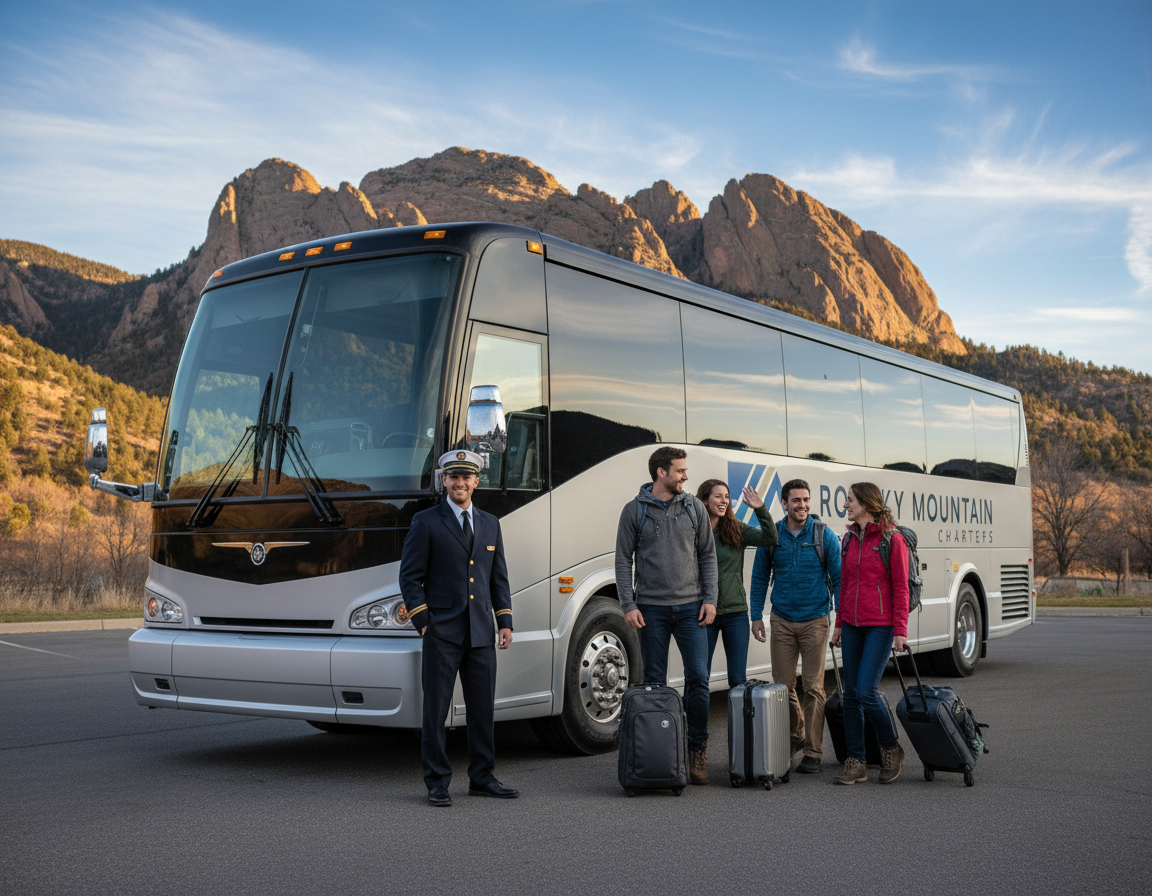 Boulder party bus and bus charter